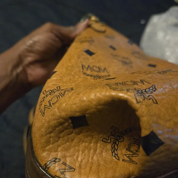 MCM Tan Leather Tote Bag - Picture 11 of 16